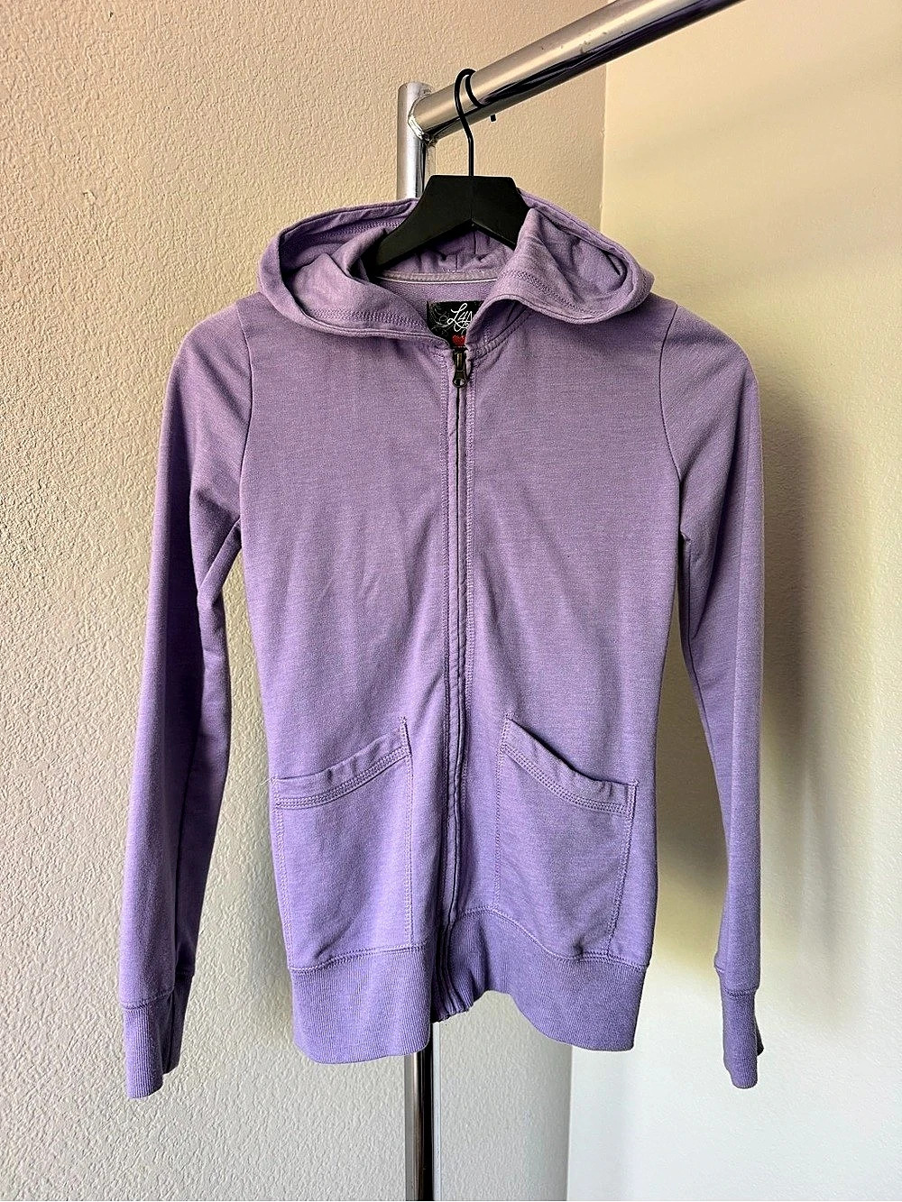 Affliction Purple Zip Hoodie